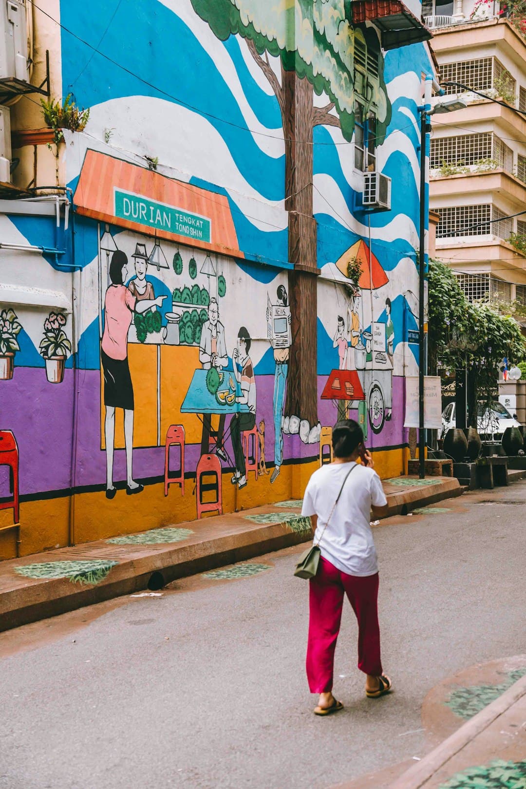 Kolorowe mural w Nairobi