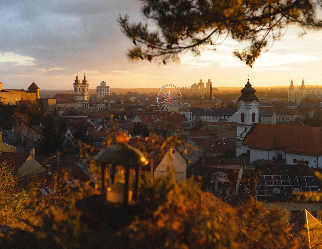 Panoramic view of Eger, Hungary