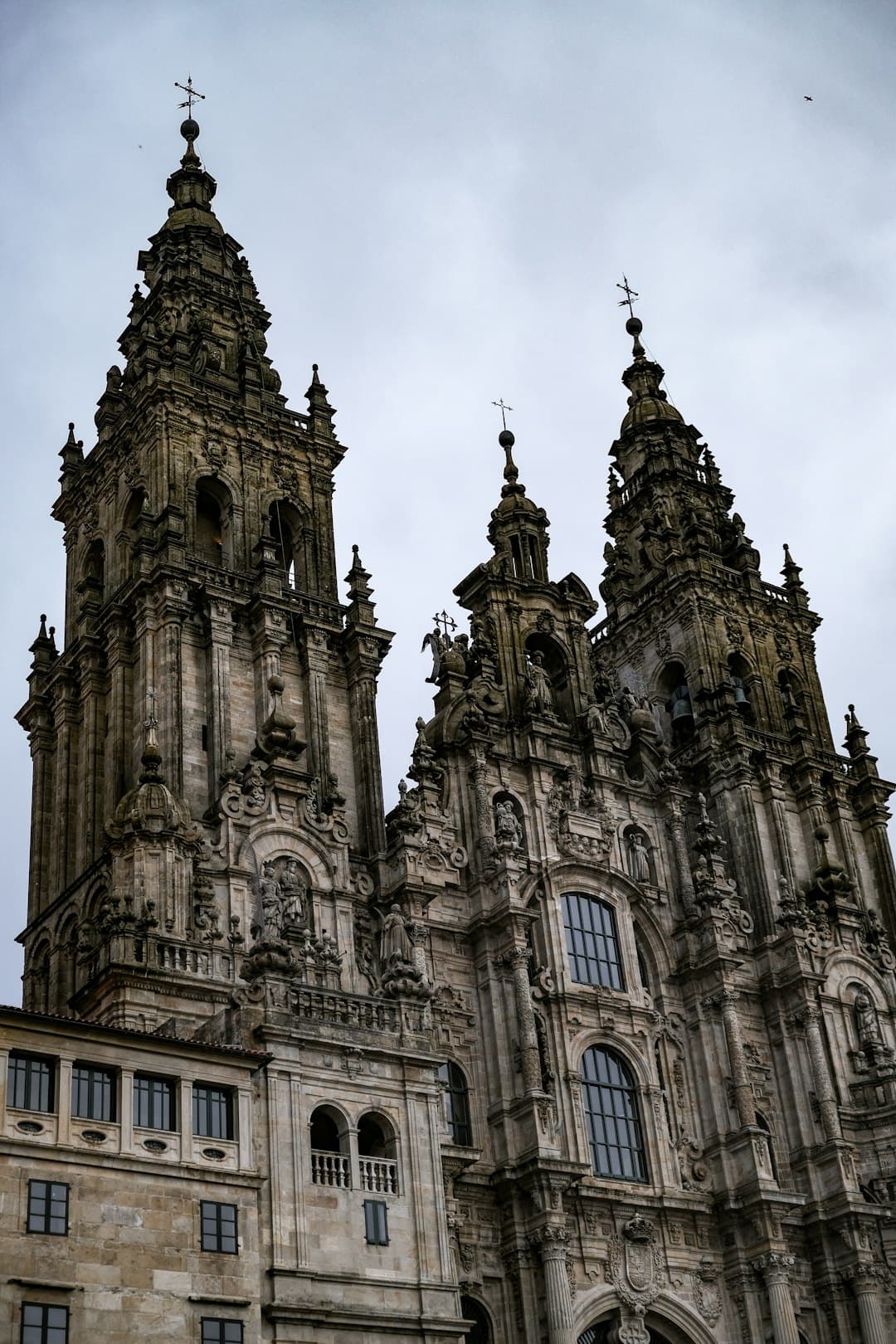 Widok na Katedrę w Santiago de Compostela