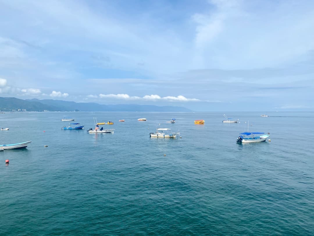 Port Denarau na Fidżi z łodziami