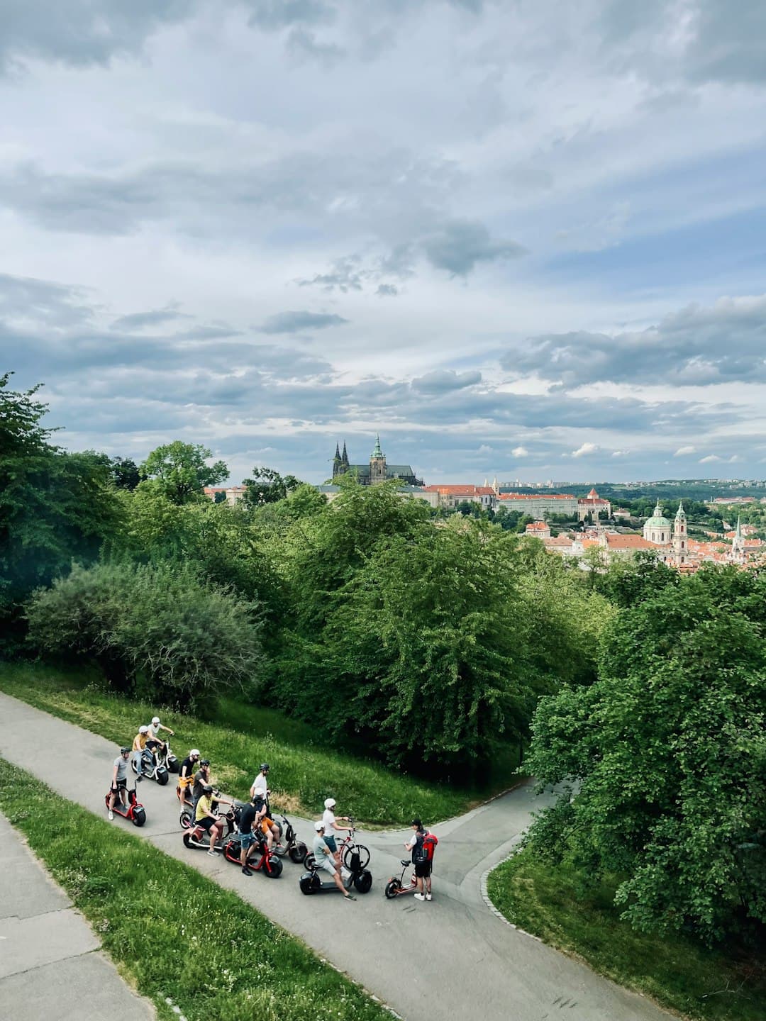 Lato i jazda na rowerze w Brnie