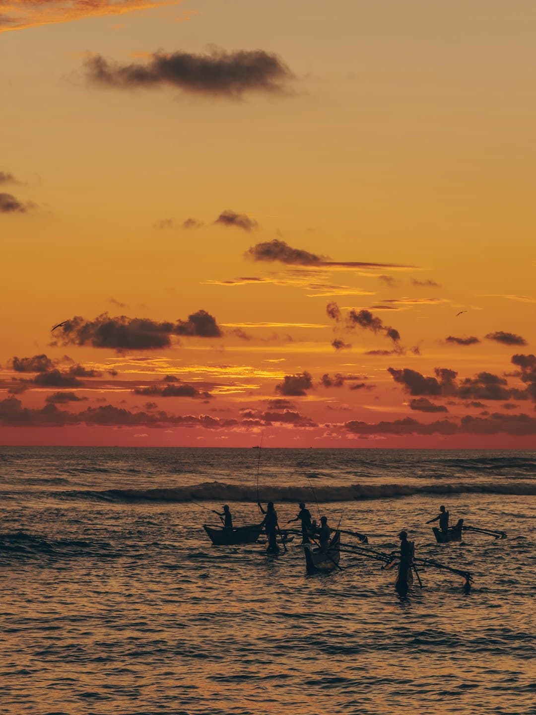 Zachód słońca na plaży Ipanema