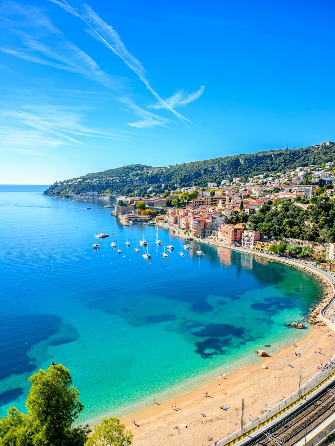 Piękny widok na Lazurowe Wybrzeże