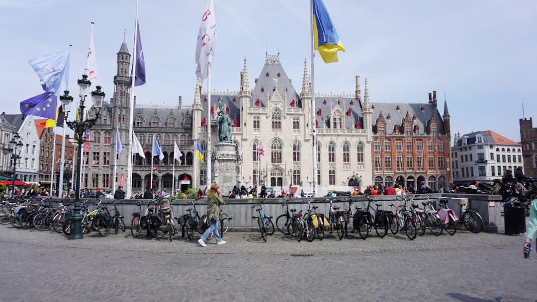 Piękna trasa rowerowa w Brugii