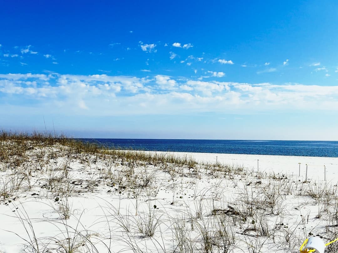 Beautiful Pensacola Beach with white sand and turquoise water