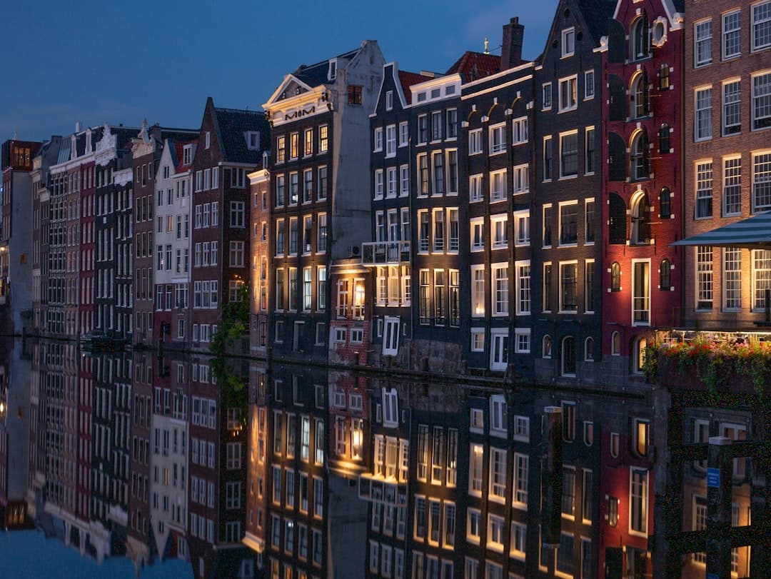 Piękna panorama Amsterdamu