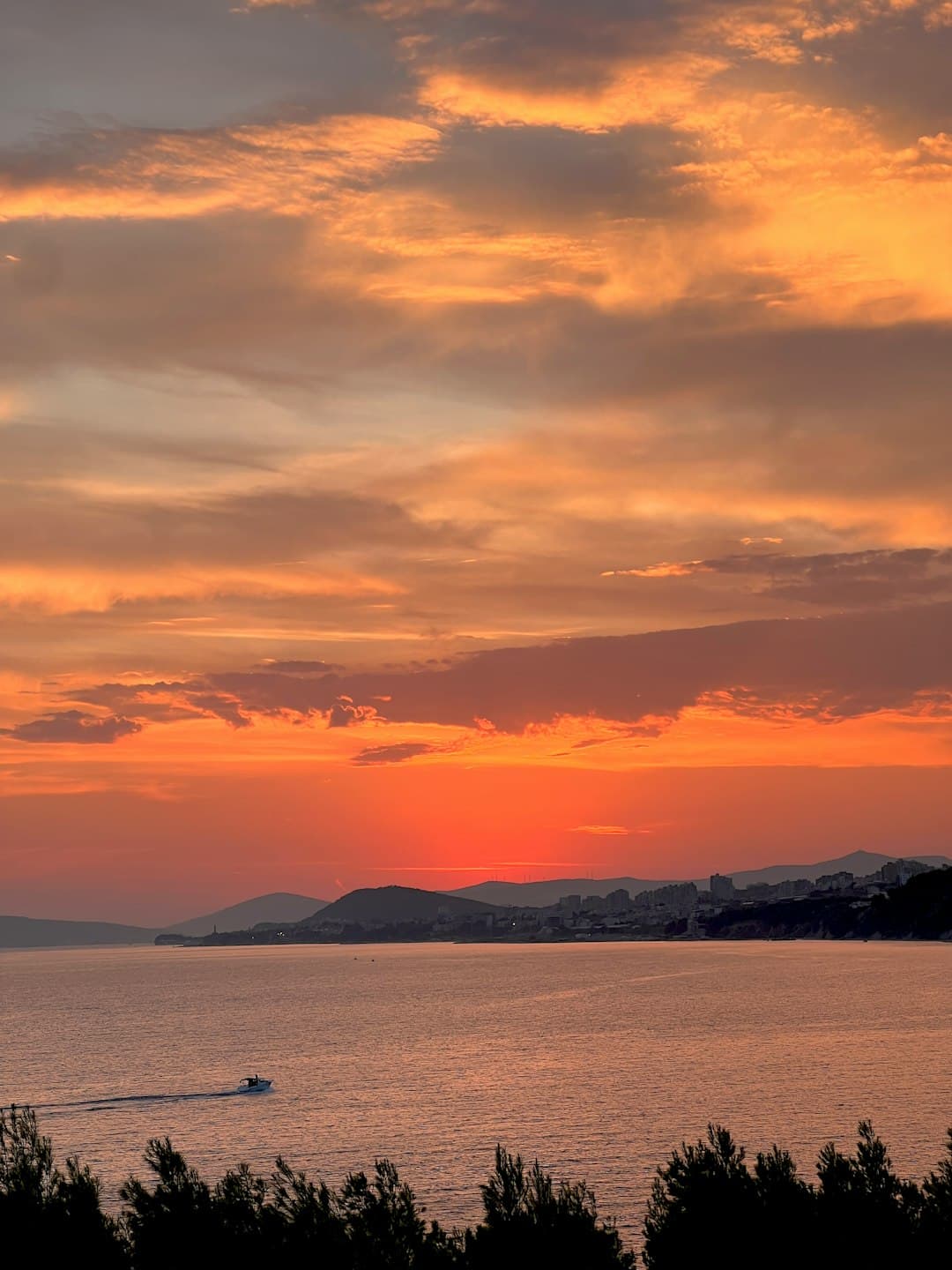 Zachód słońca nad Adriatykiem