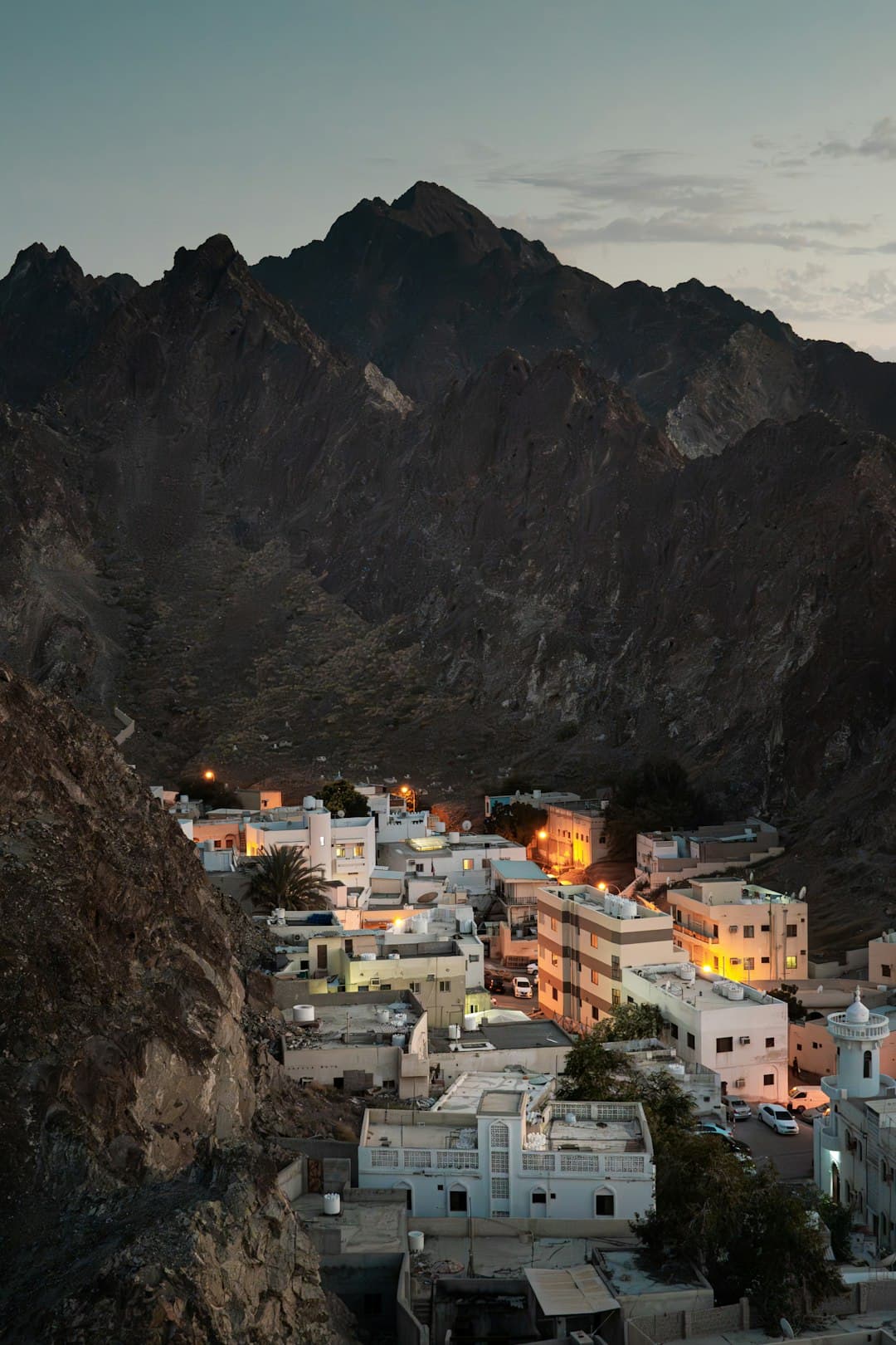 Piękne widoki gór w Omanie