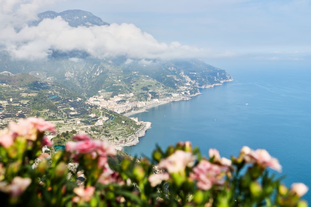 Beautiful beach on the Amalfi Coast