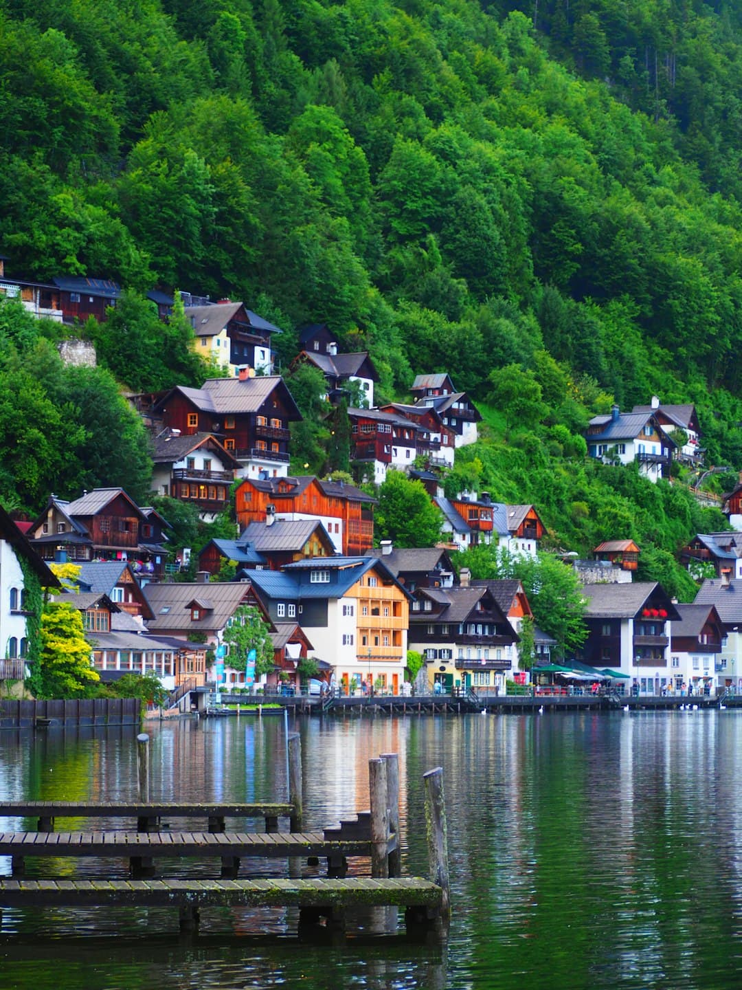 Widok na wieś Hallstatt