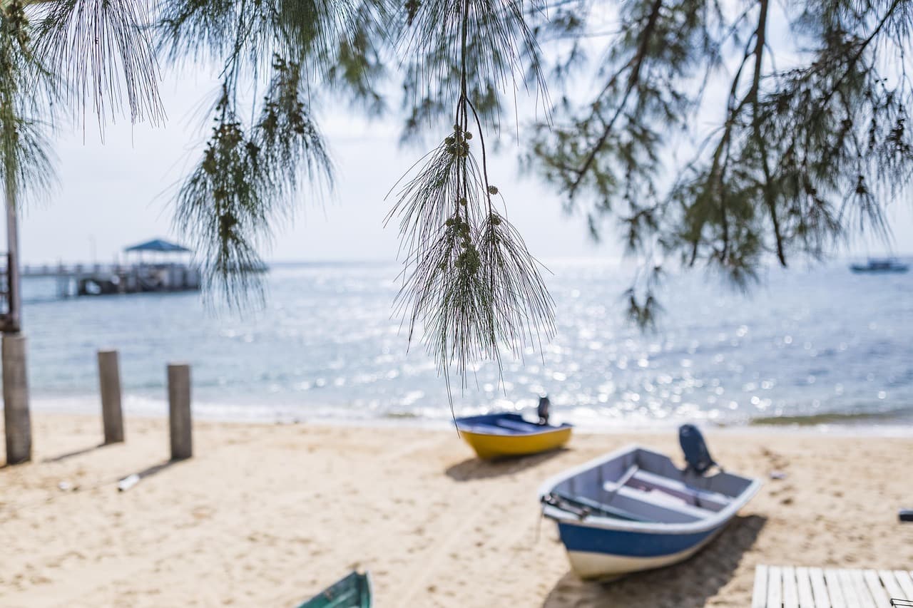 Plaża z widokiem na Morze Śródziemne w Side