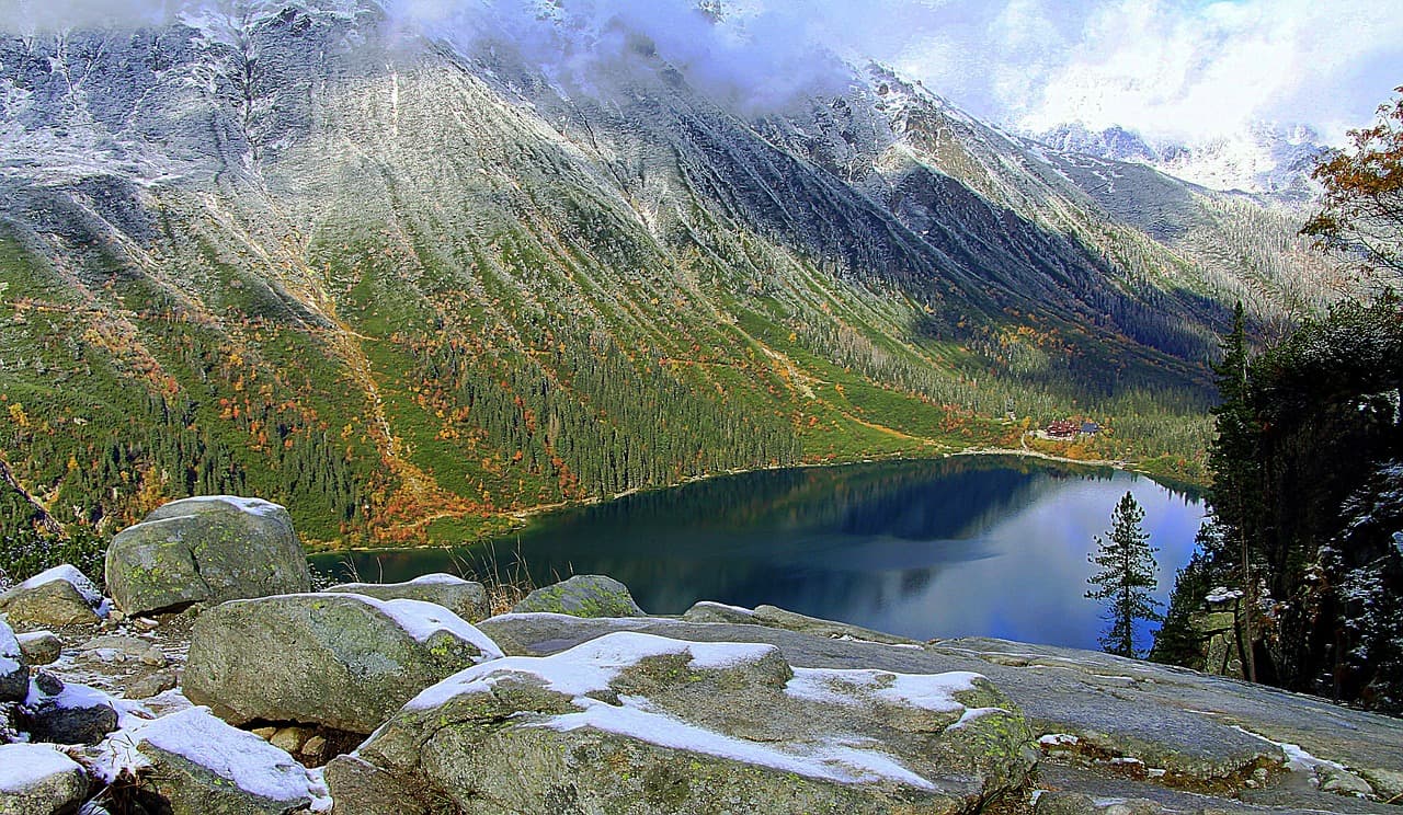 Widok na Morskie Oko w Tatrach