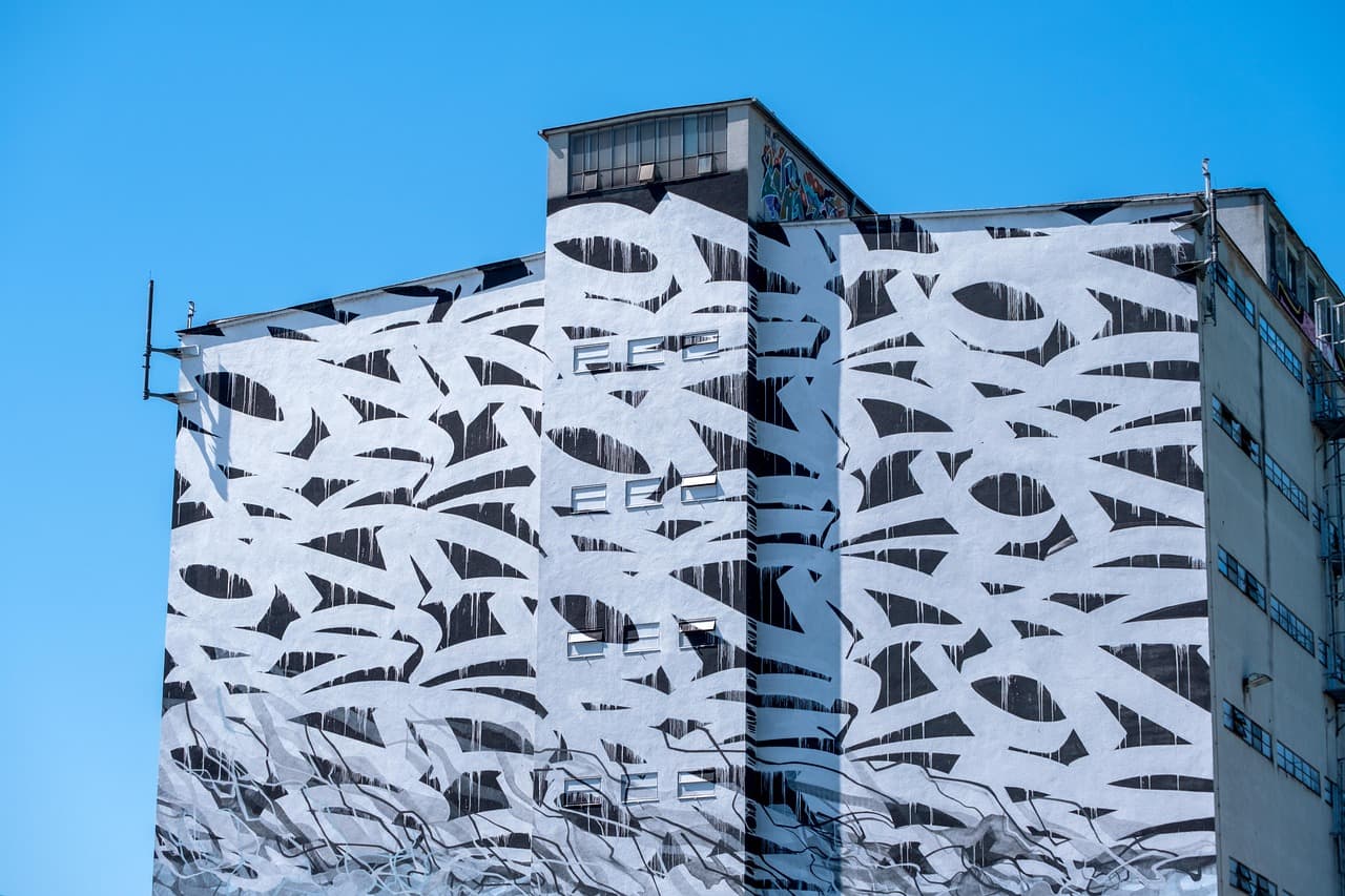 Murale w Mural Harbor w Linz