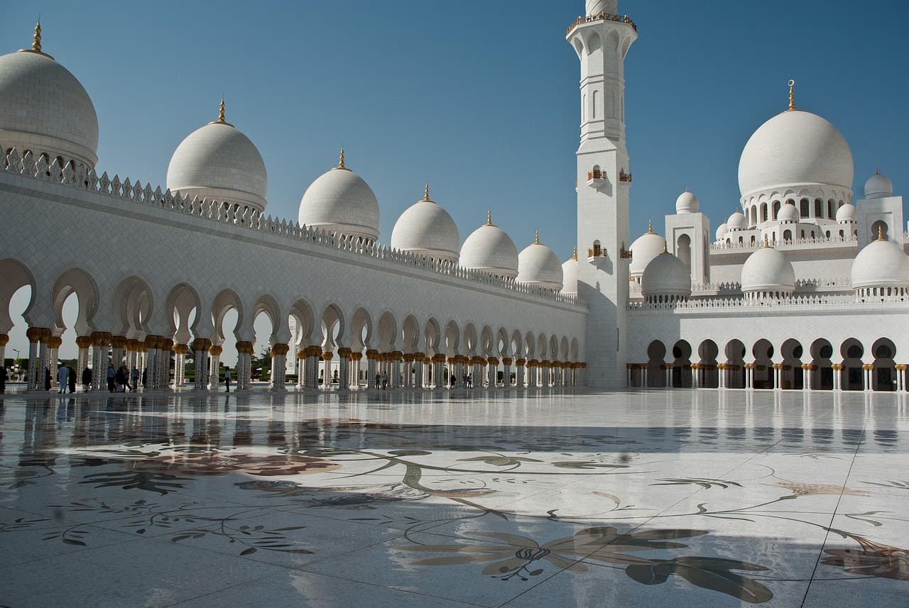 Piękny krajobraz Abu Dhabi