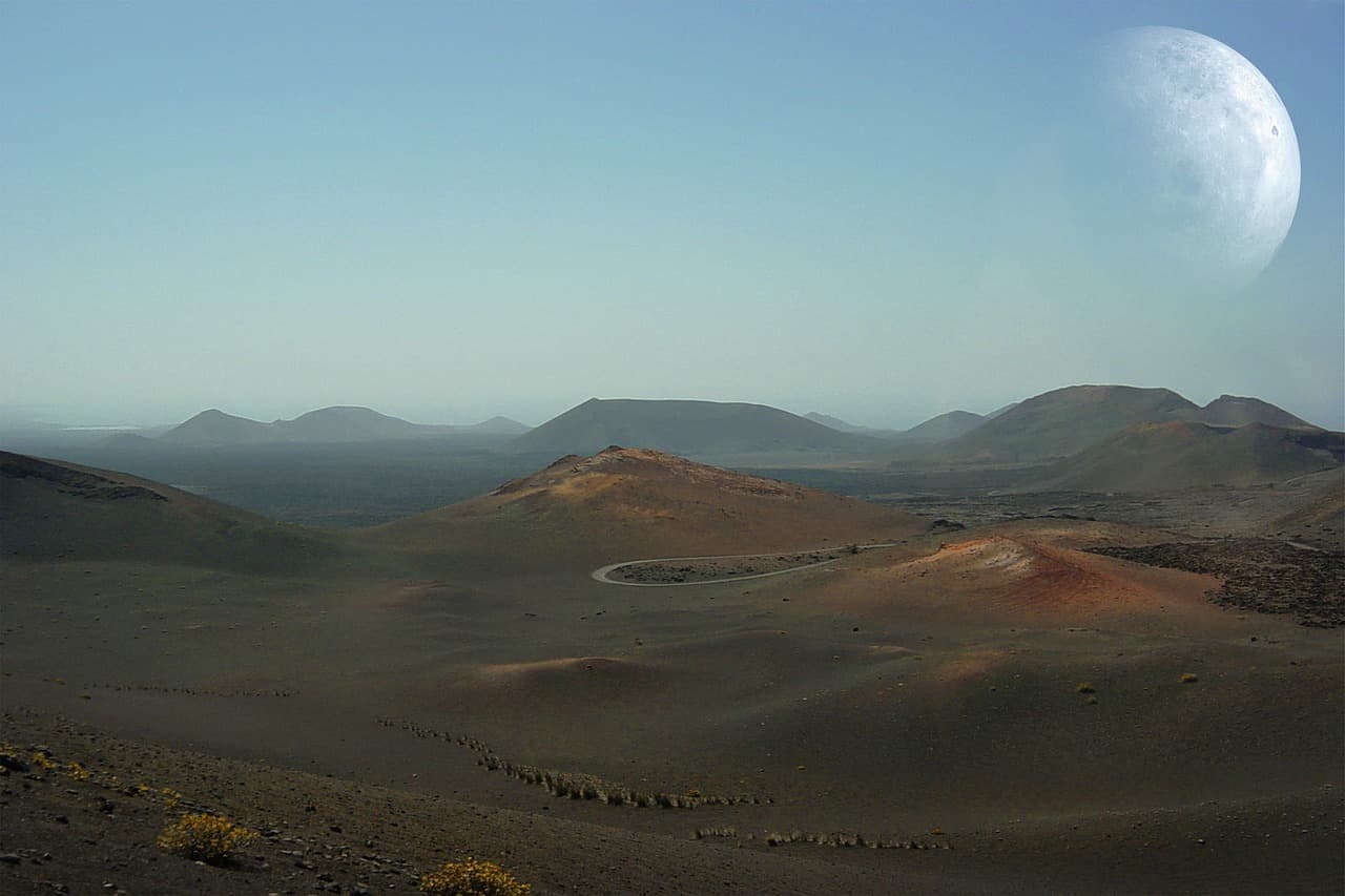 Krajobraz wulkanu Timanfaya
