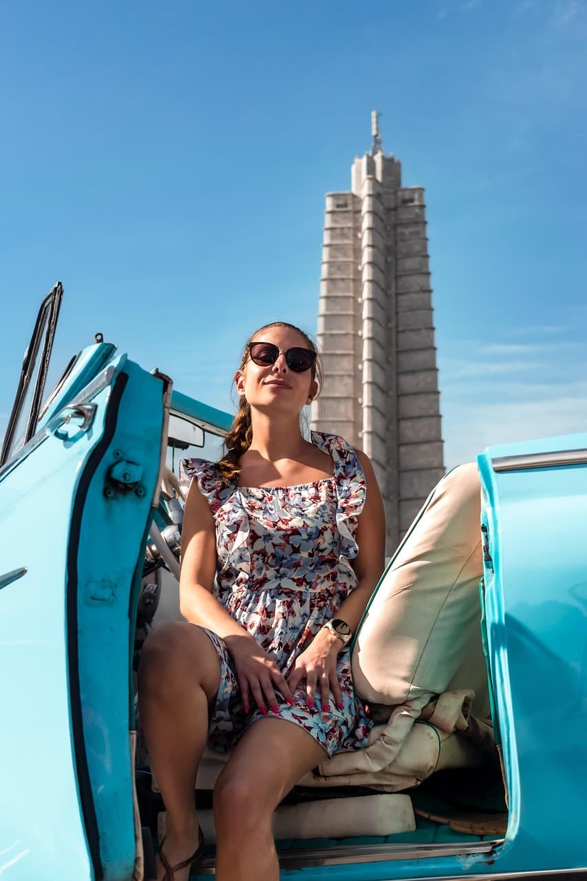 Pohybana plaża i niebieska woda - Varadero