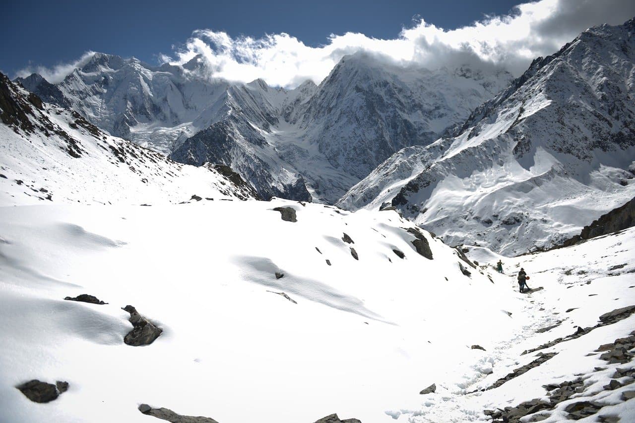 Relaksujący widok na góry