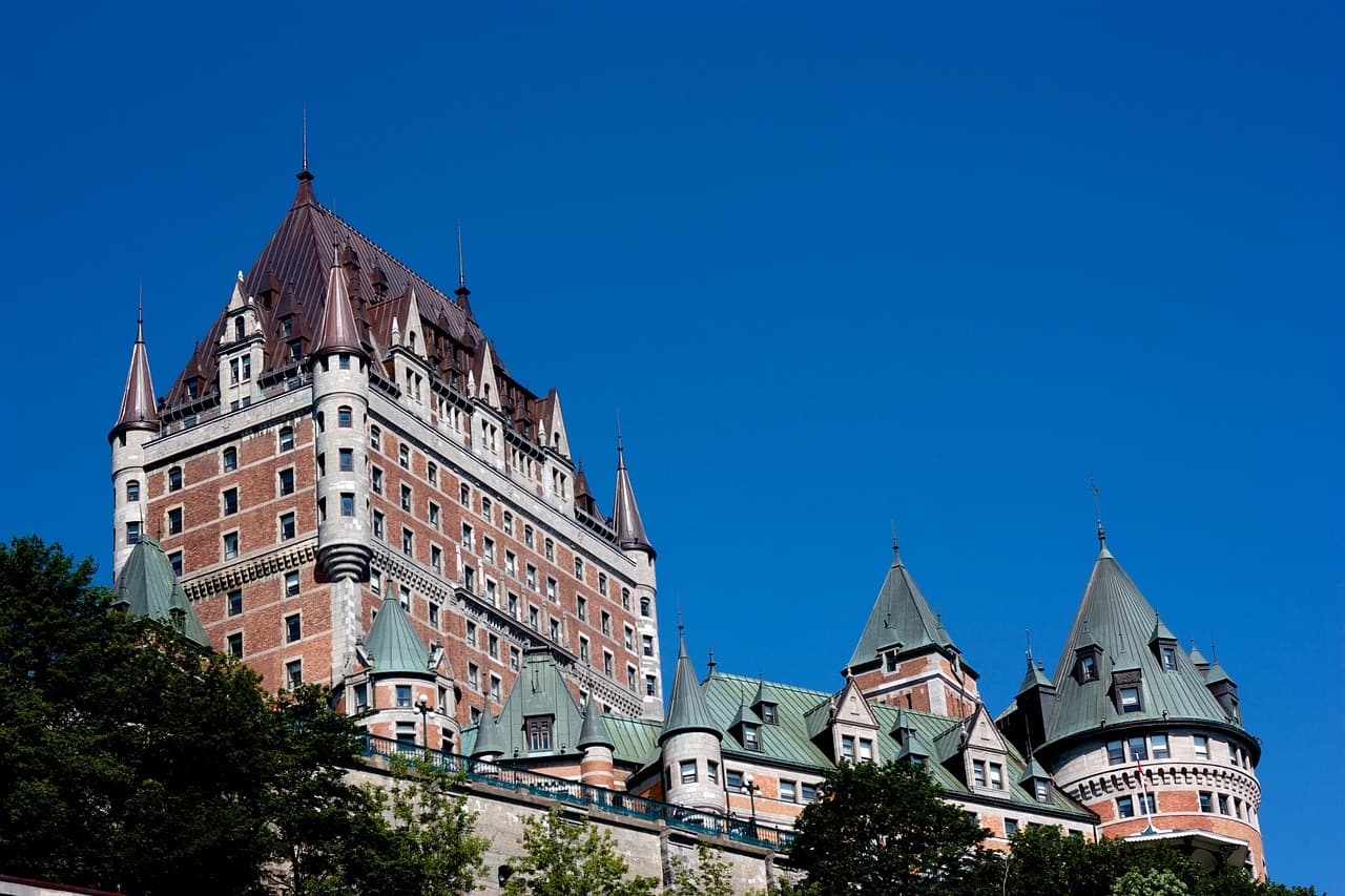 Widok na Château Frontenac w Québec City