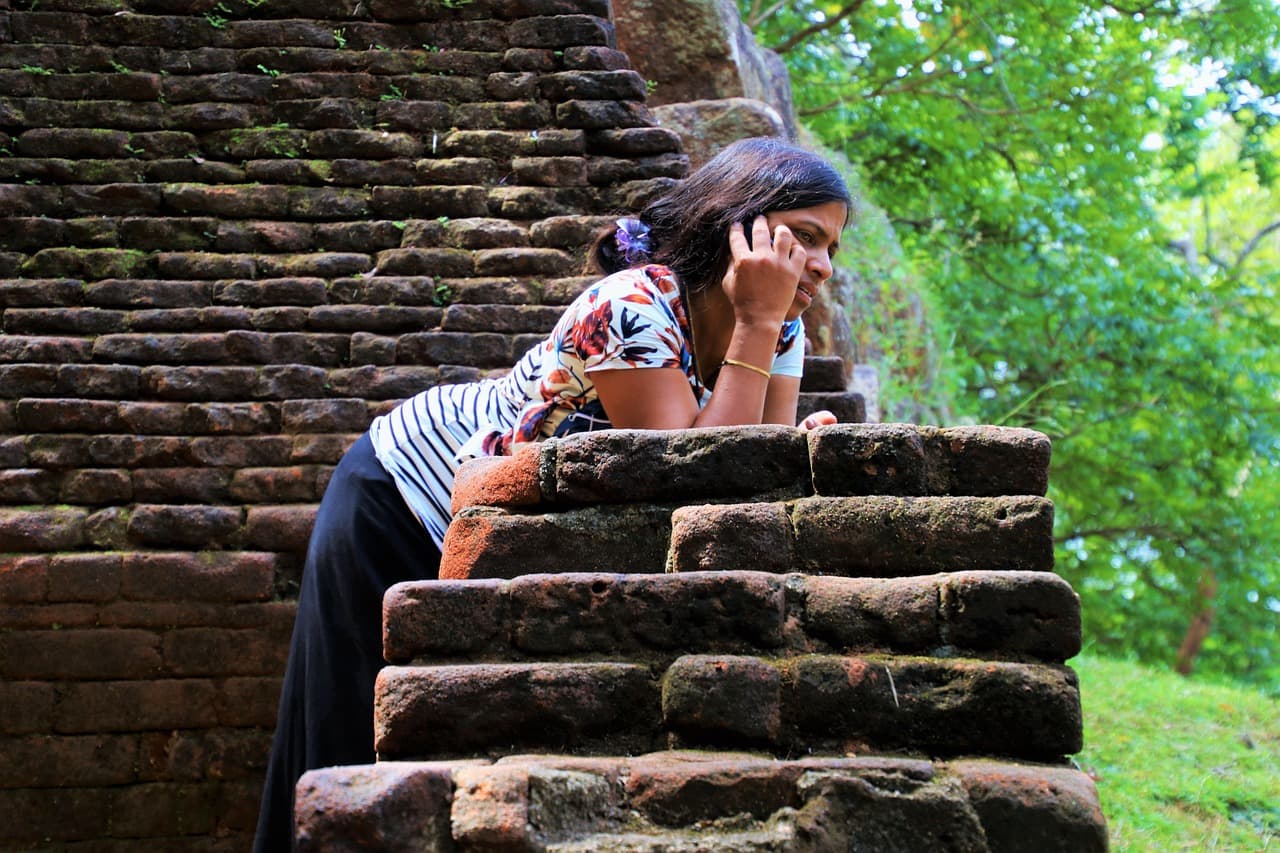 Widok z Sigiriya na okoliczną naturę