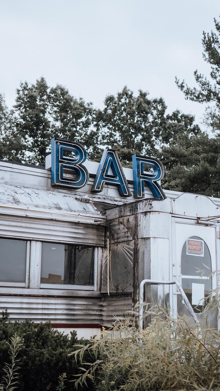 Wnętrze Phillips Avenue Diner w stylu vintage