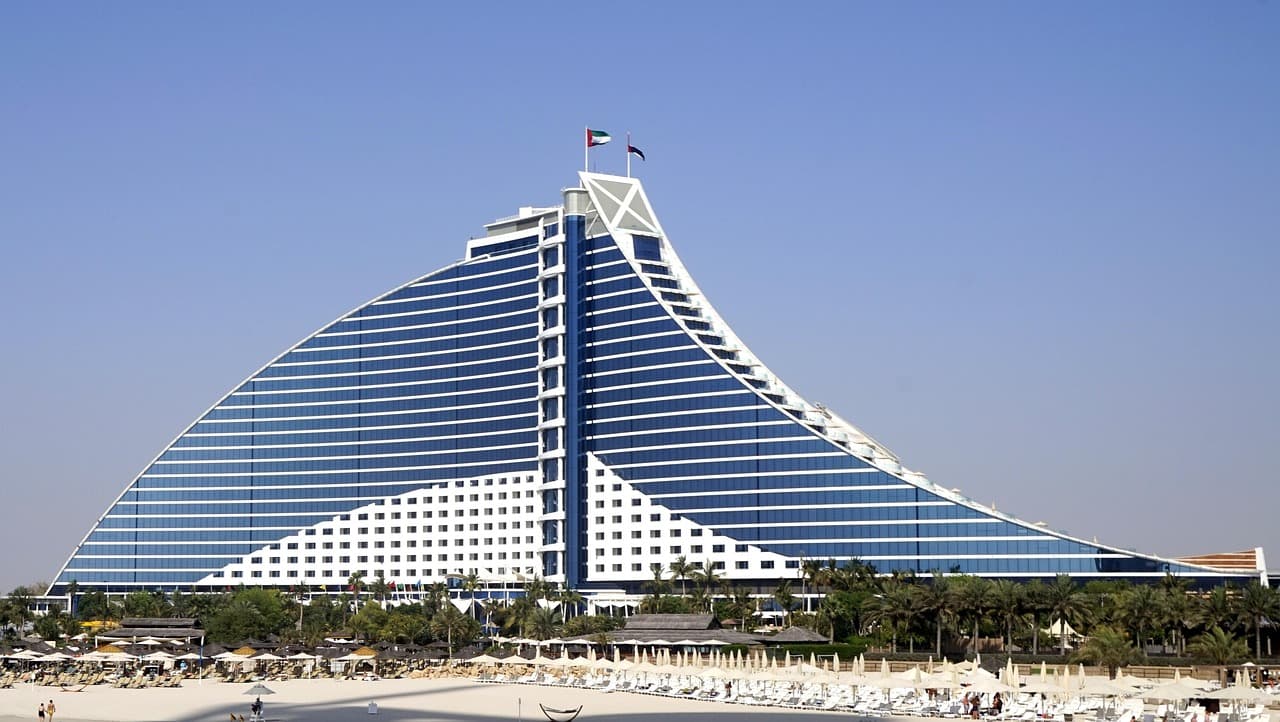 Zachód słońca na Jumeirah Beach