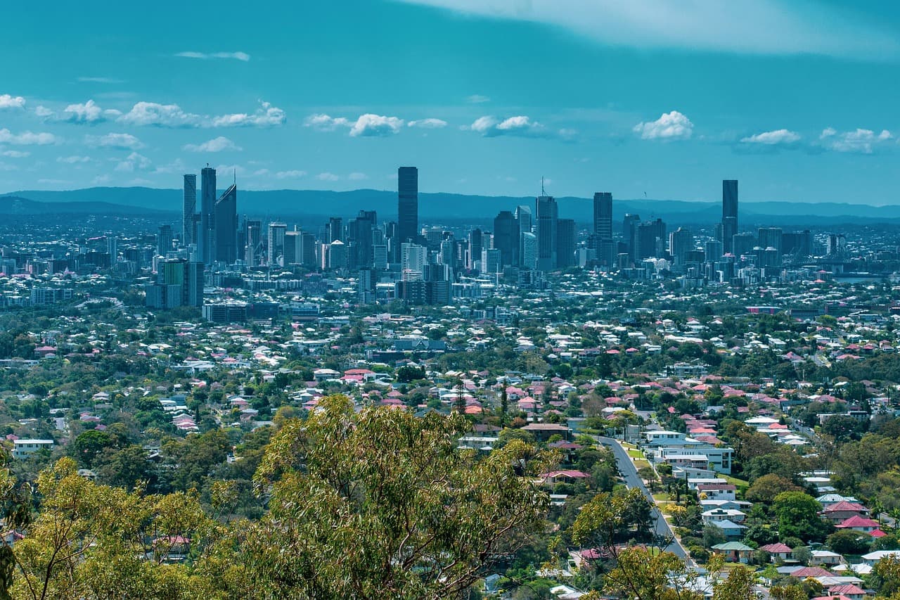 Widok z punku widokowego Mt Gravatt na Brisbane